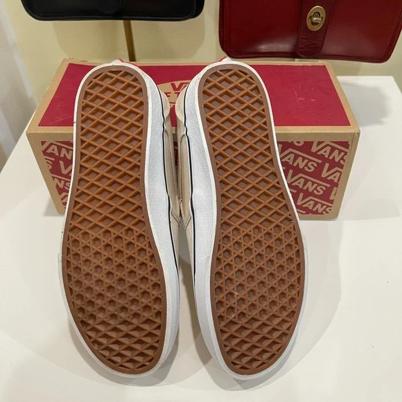 Vans  Slip-On Sneakers - Beige Checkerboard - Picture 2 of 9